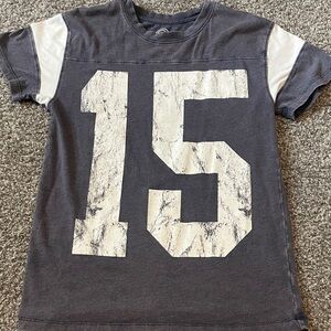 T.J.Maxx Gray and White Number Print Tee